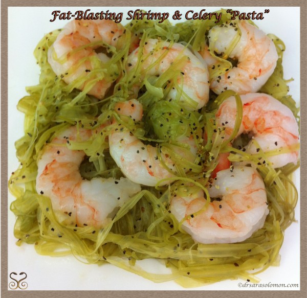 fat-blasting shrimp & celery pasta