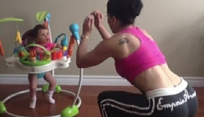 Home Workout # 22: Work Out with Your Baby!