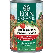 eden organic crushed tomatoes