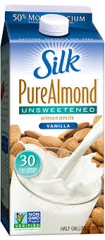 I like the Silk Brand because it's only 30 calories a cup