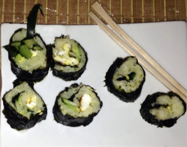 cauliflower rice sushi